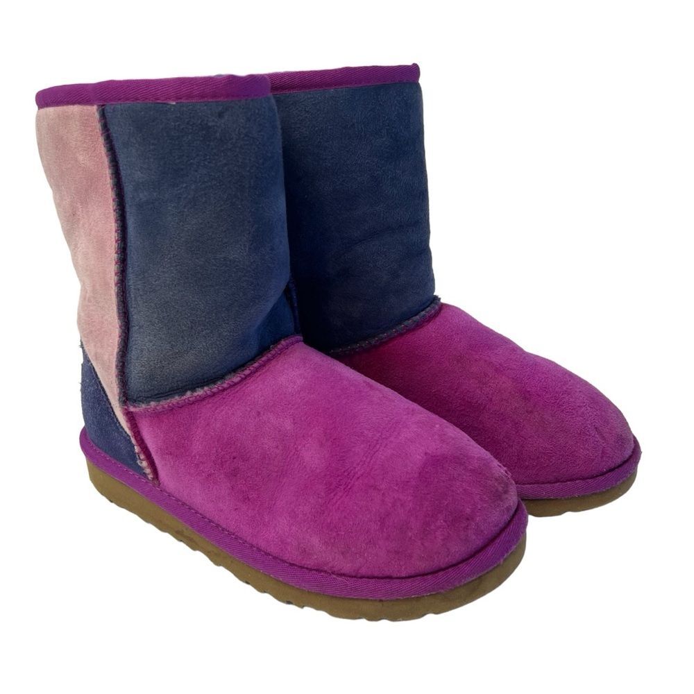 UGG Australia Classic Short Patchwork Boots  Size 3